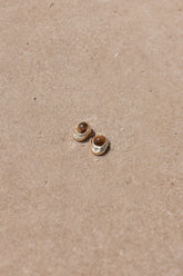 Nova Earrings - Brown/Gold