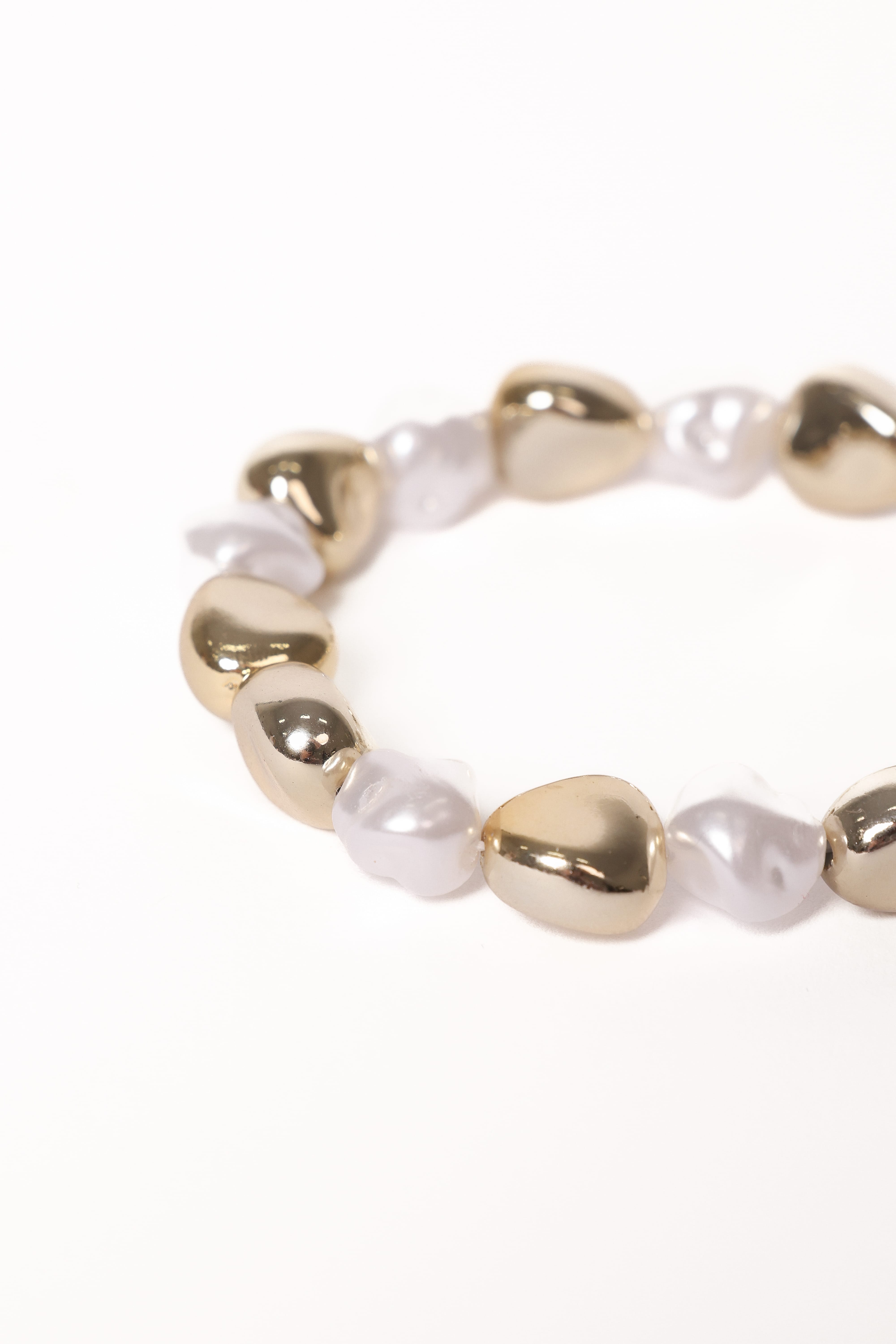 Phoenix Bracelet - Gold/Pearl