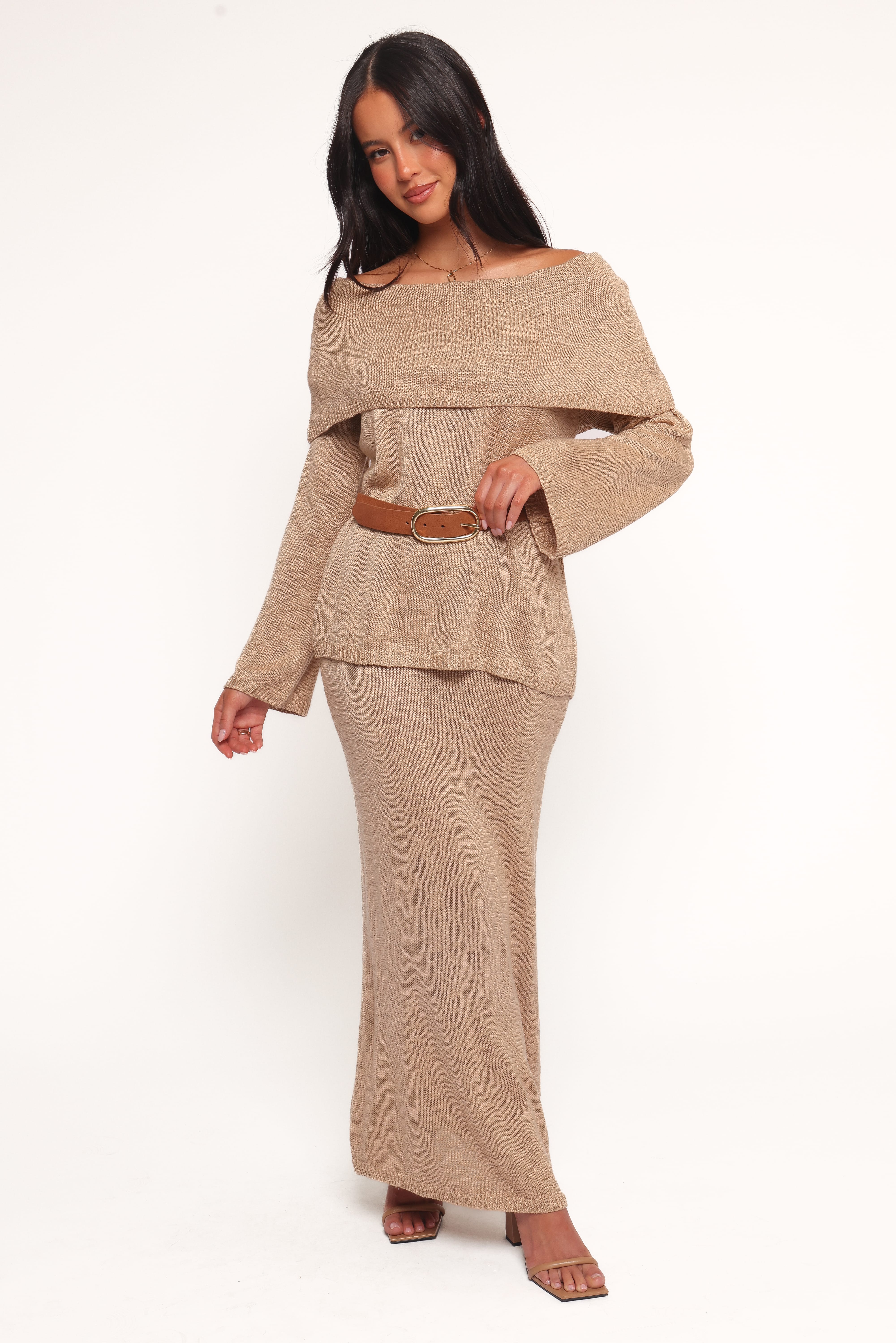 Indya Knit Skirt - Mocha