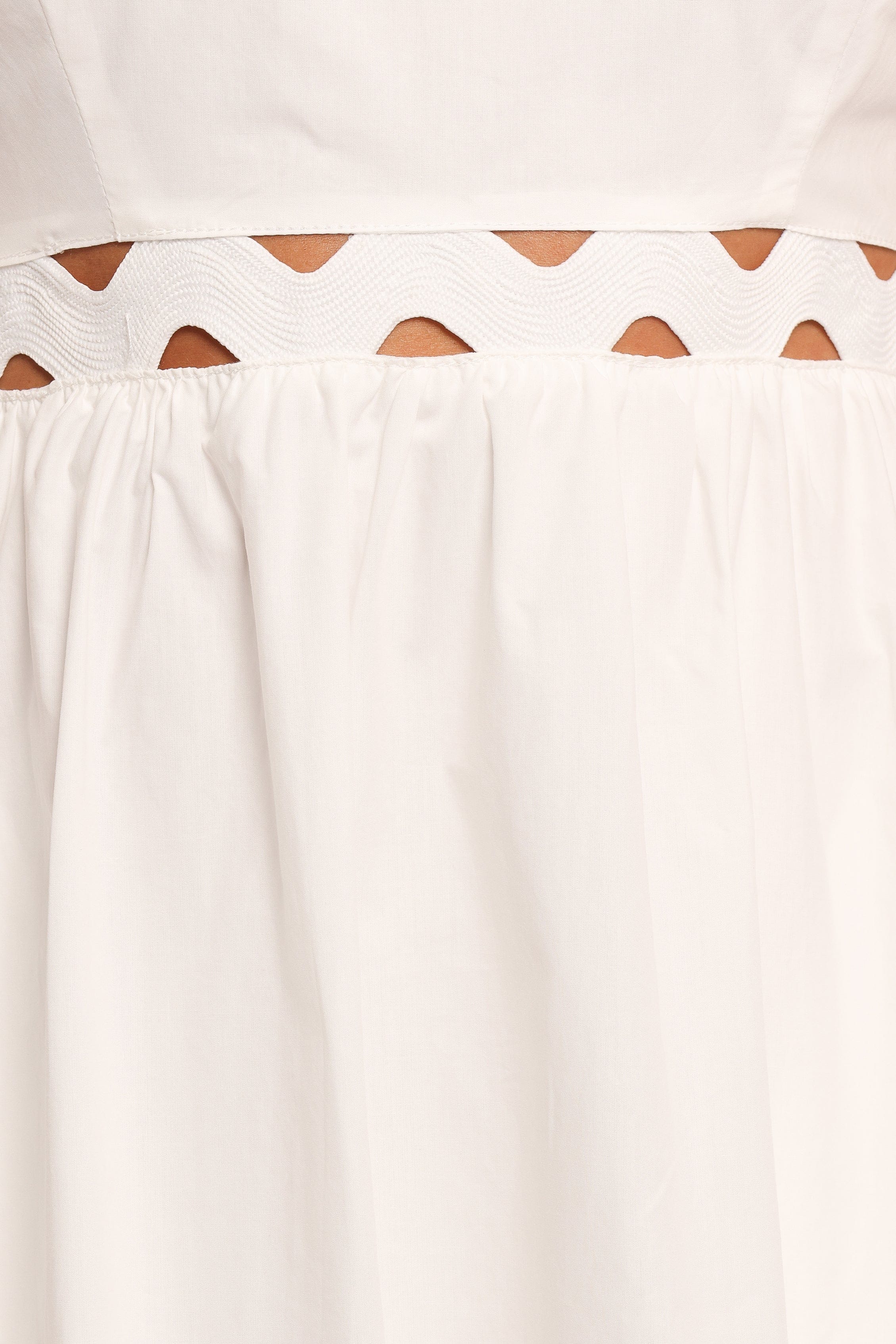 Angelus Midi Dress - White