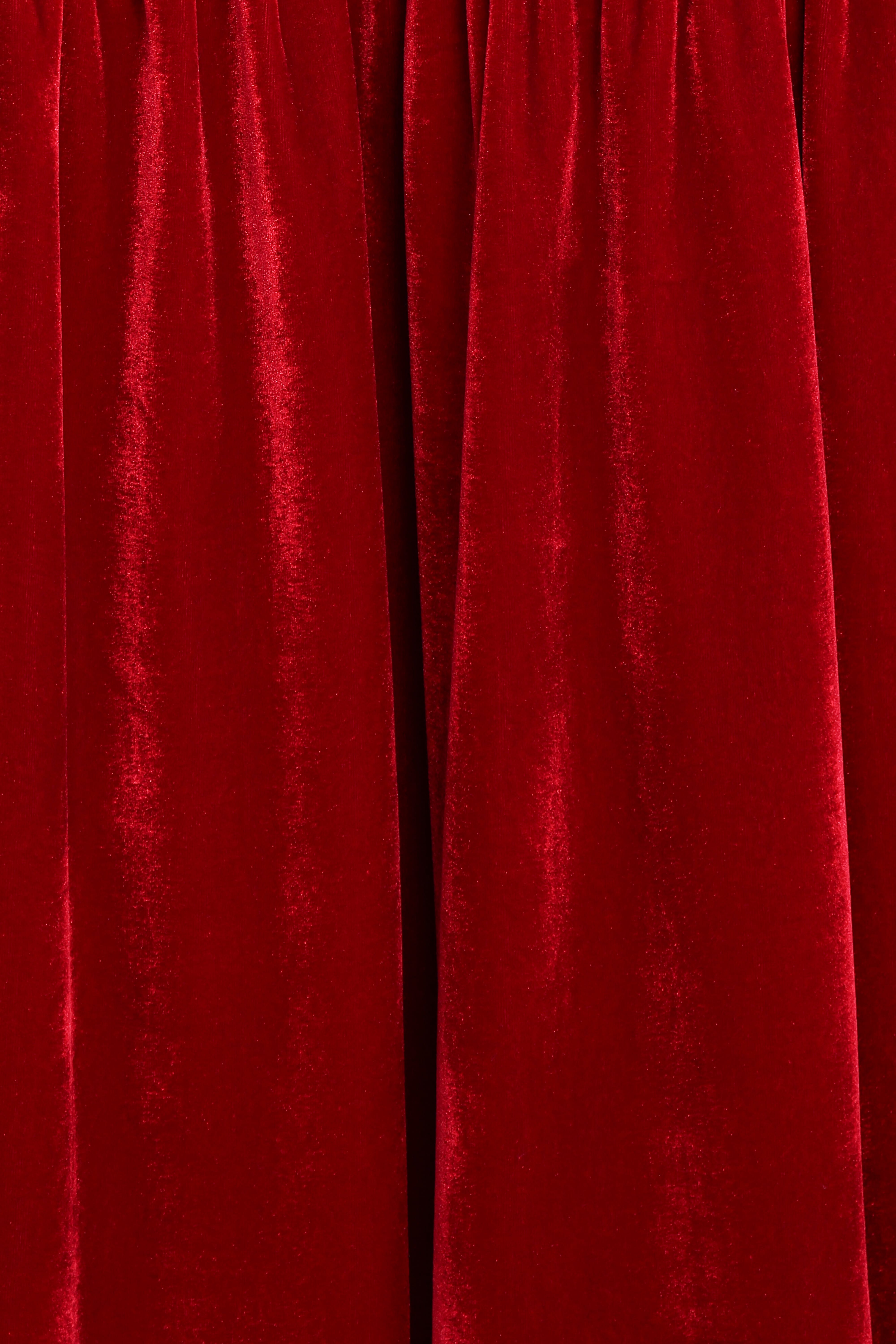 Betina Bow Front Maxi Dress - Red Velvet