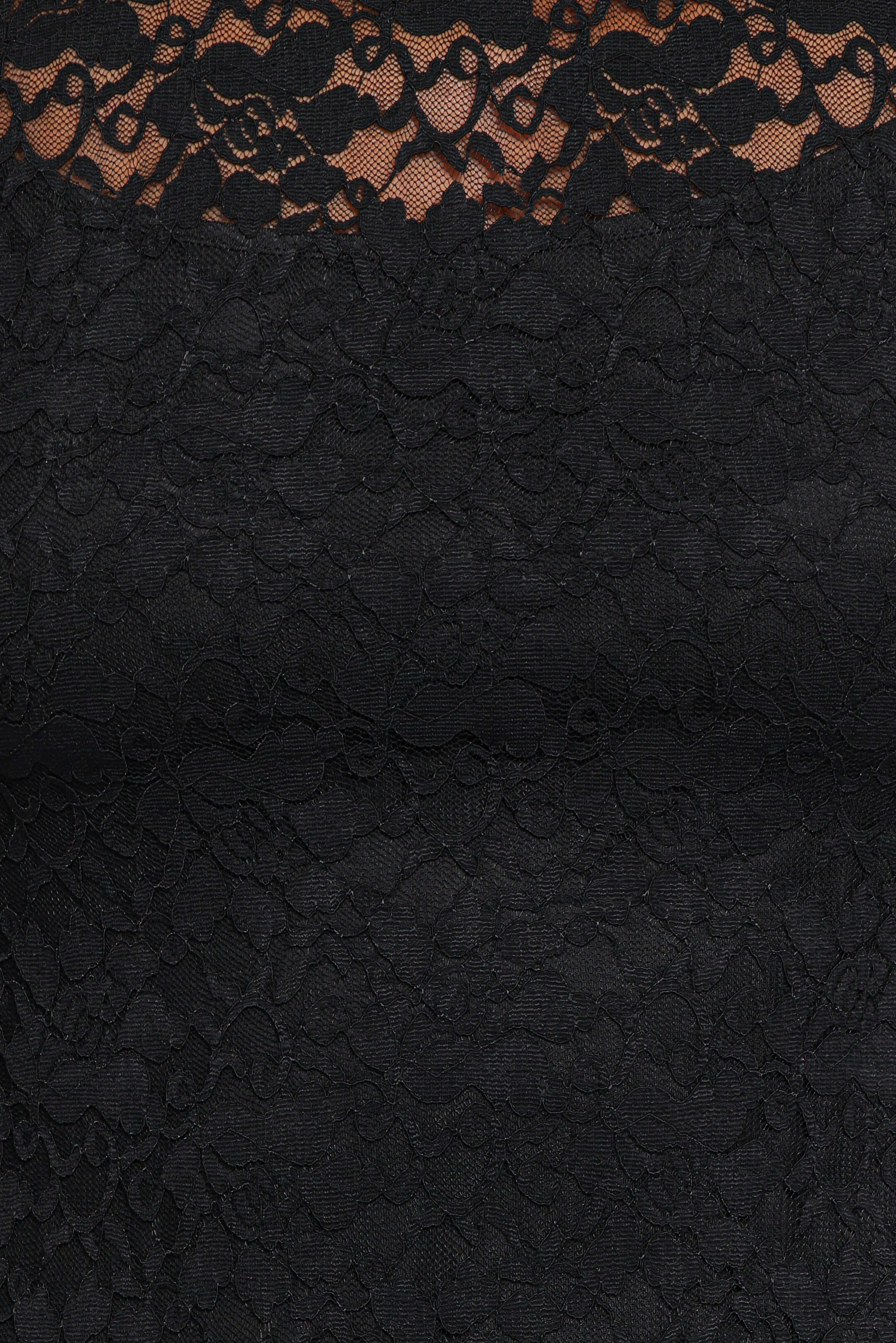 Davina Long Sleeve Midi Dress - Black