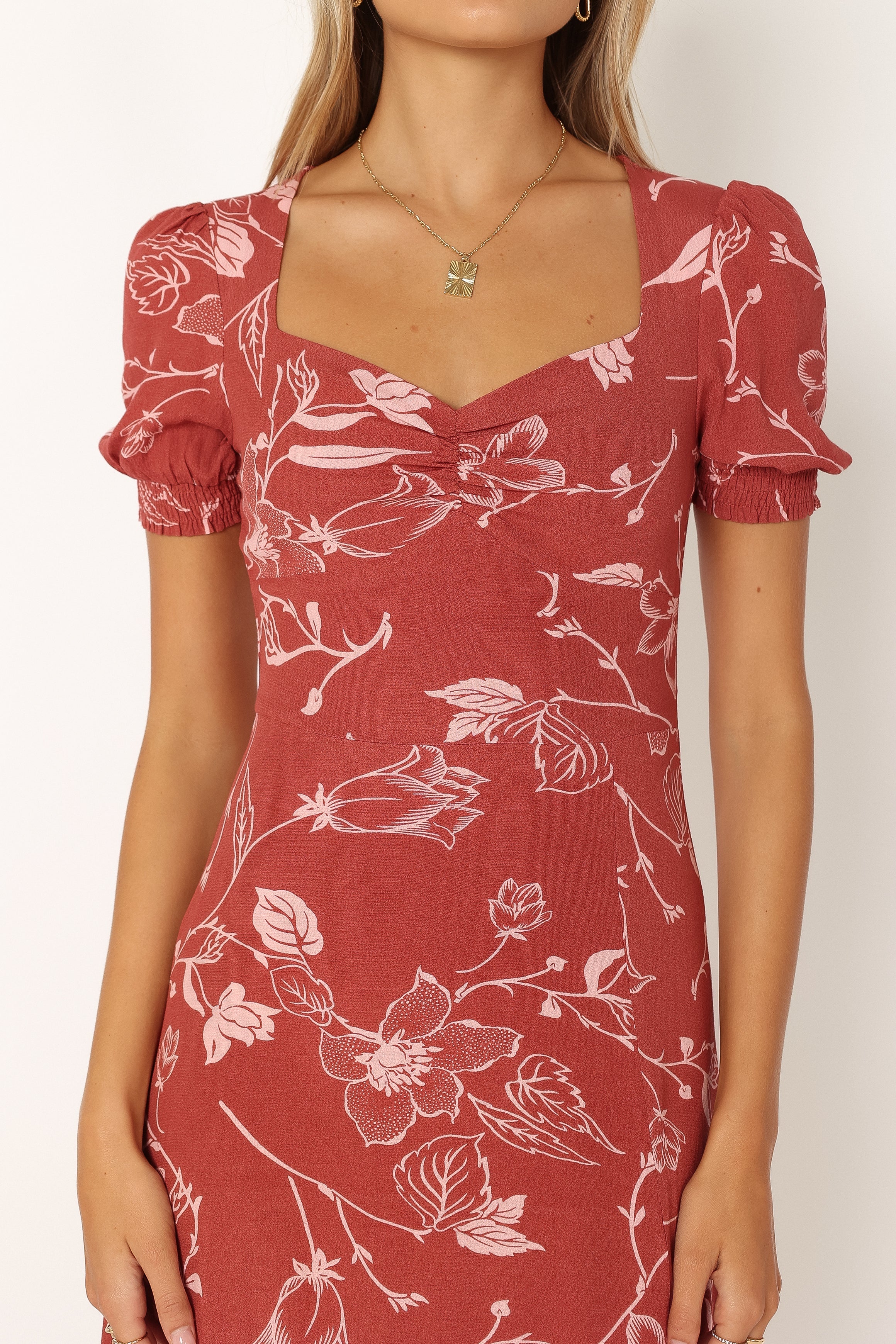 Franklin Maxi Dress - Rust Floral