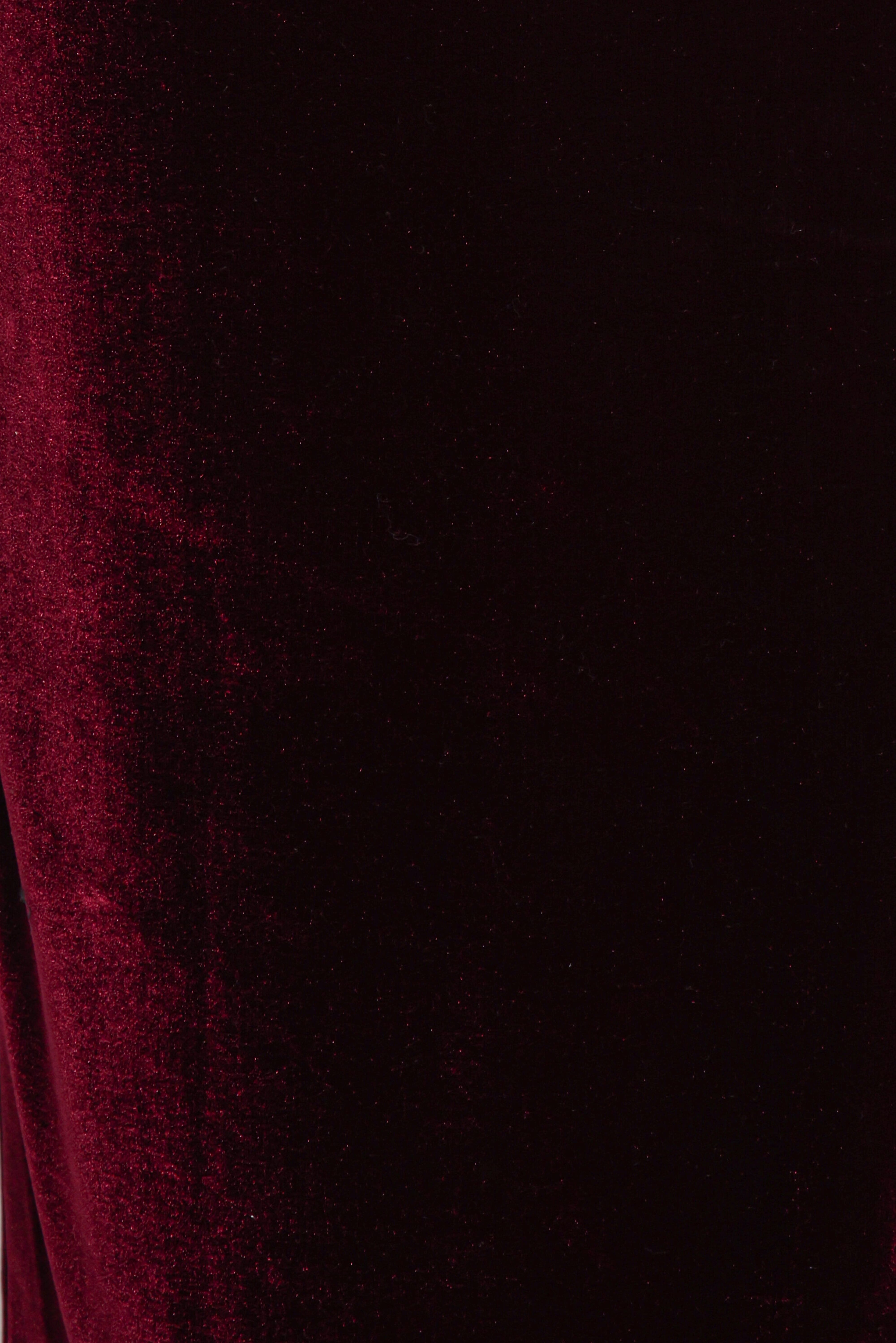 Hyatt Velvet Dress - Burgundy