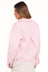 Larosa Denim Jacket - Dusty Pink