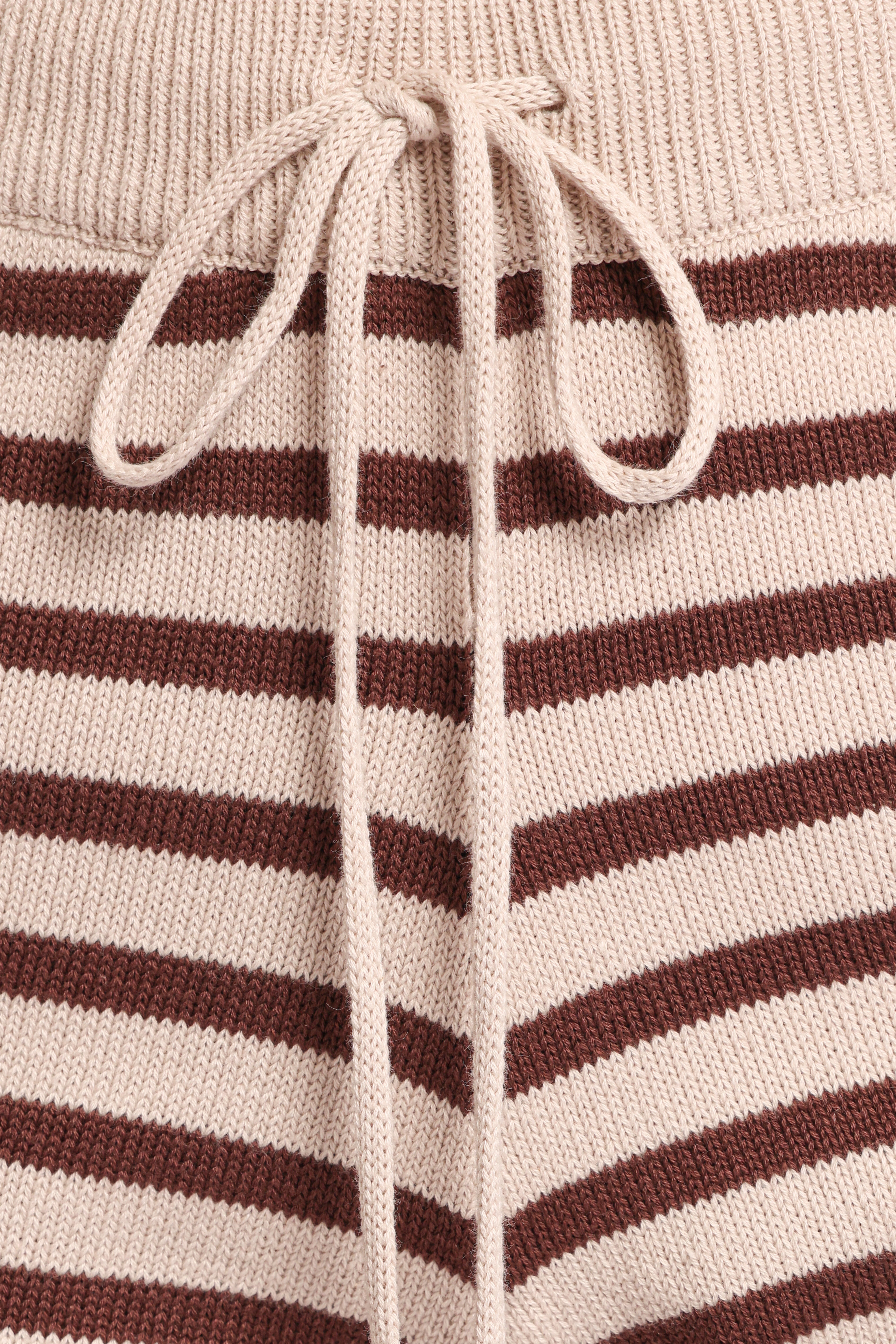 Ilona Knit Set - Brown/Cream