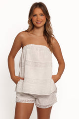 Wenira Short Set - White