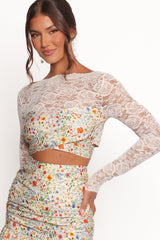 Dara Top - Garden Floral