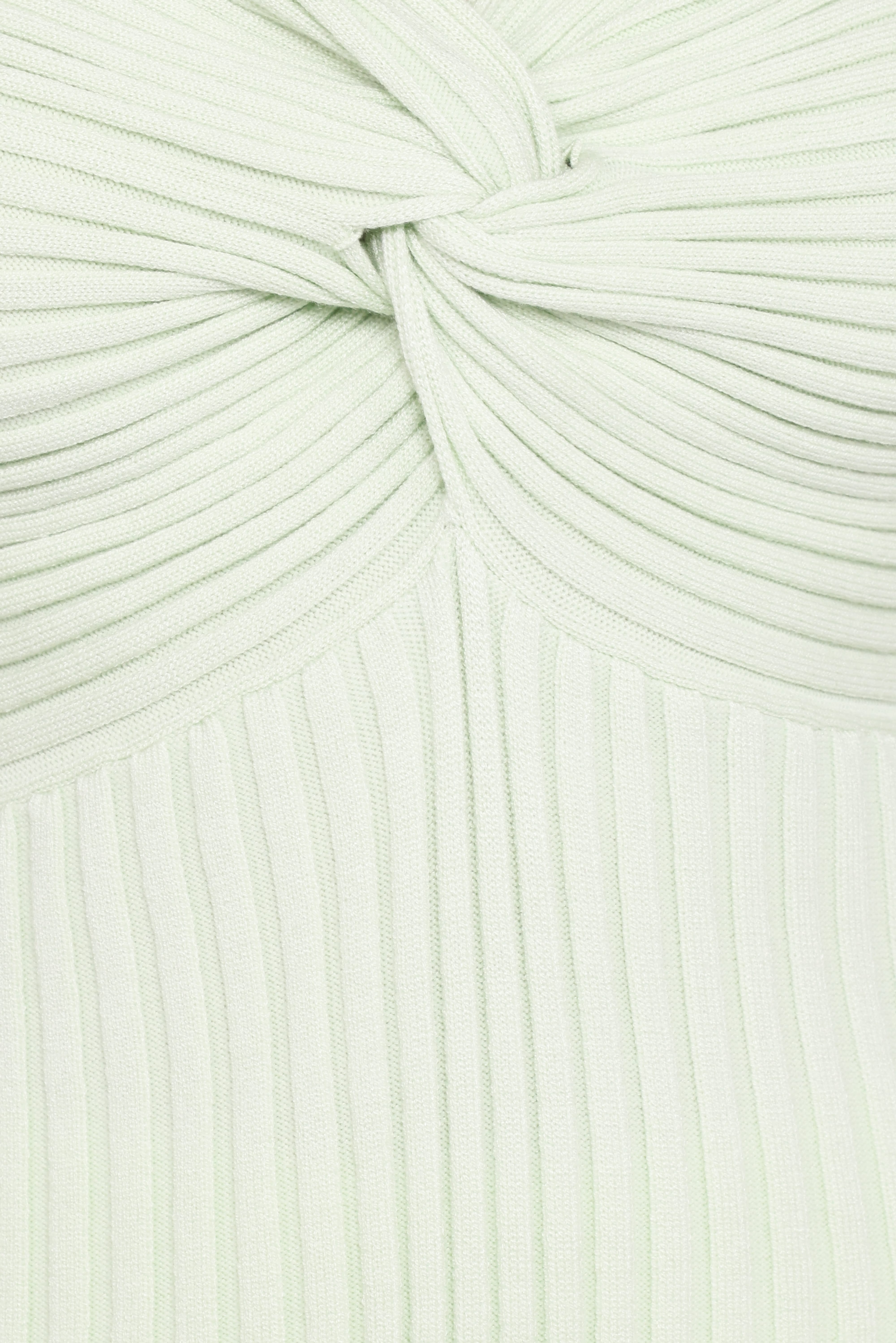 Demi Twist Detail Knit Top - Sage